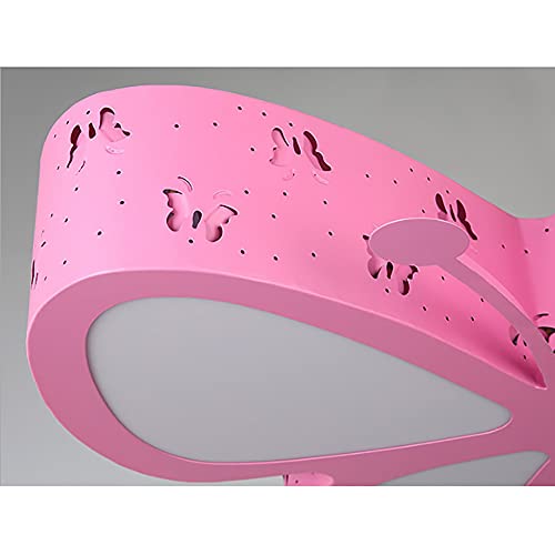 Kangten Close To Ceiling Light Fixtures Children's Room Ceiling Light 48W Modern Dimmable Flush Mount Ceiling Lamps Led Creative Butterfly Lighting Nursery Girls Princess Room Lighting #TOP7