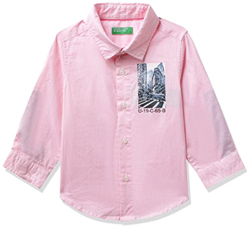 Image of United Colors of Benetton Baby-Boy's Geometric Regular Fit Shirt