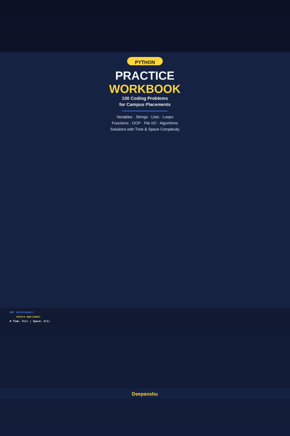 Python Practice Workbook: 100 Coding Problems for Campus Placements