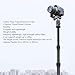 Carbon Fiber Tripod Extension Tube, 3 Section Tripod Center Column Extender, 22-44cm Adjustable, Load 22lbs, Universal for Monopod, DSLR Camera