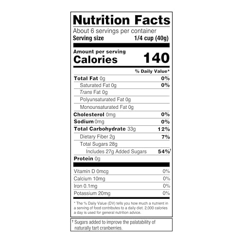 Amazon Grocery, Dried Cranberries, 8 Oz