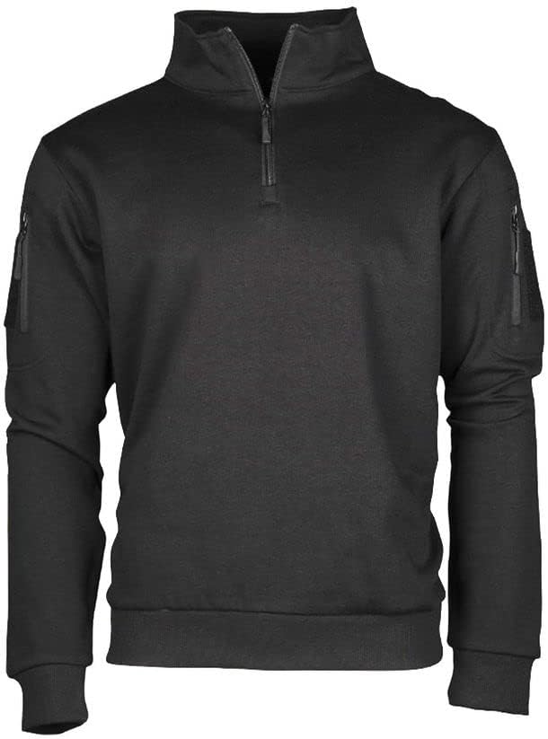 BW Sweater Black Police Security Workwear Men with Features