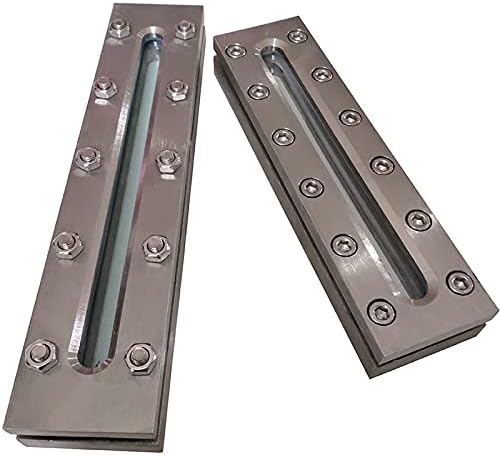 SS304 Stainless Steel/Thickened Carbon Steel Flange Sight Glass Window Viewer Rectangle Sight Glass Double-clip Type - (Color: 450x80, Size: Carbon Steel)