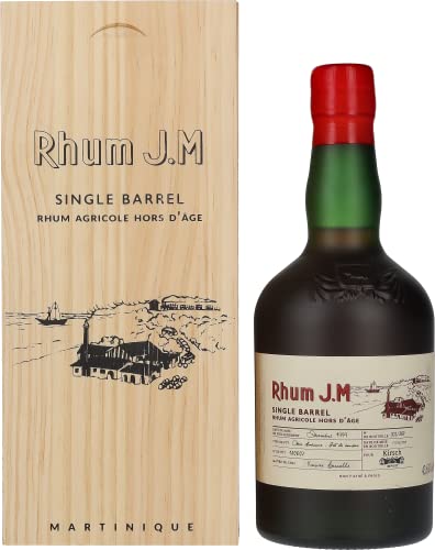 Rhum J.M Single Barrel Agricole Hors D'Âge 1999 43,6% Vol. 0,5l in Holzkiste