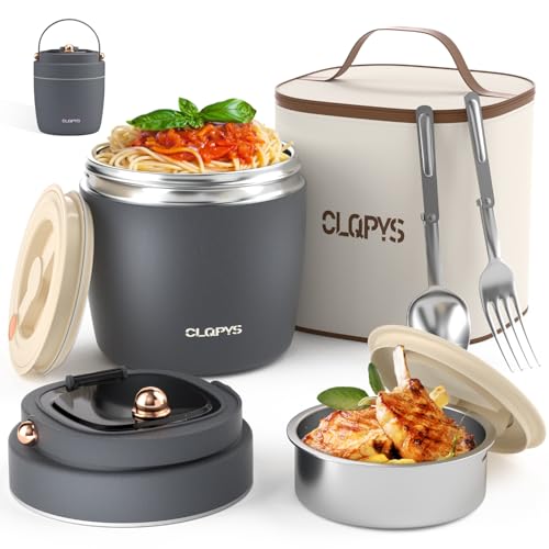 40oz Insulated Food Jar with Utensils and Carrying Bag