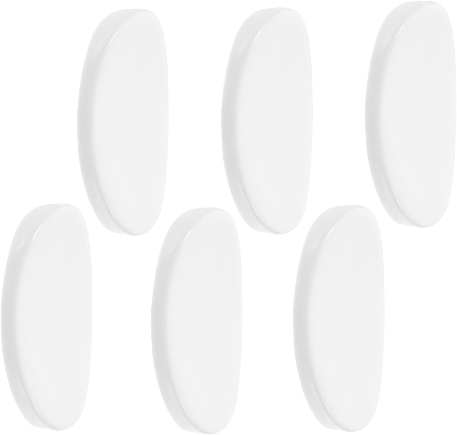6pcs Ceramic Egg-Shaped Chopstick Rest and Spoon Holder Set, Kitchen Desktop Fork and Spoon Rests for Home, Restaurant, and Commercial Tableware