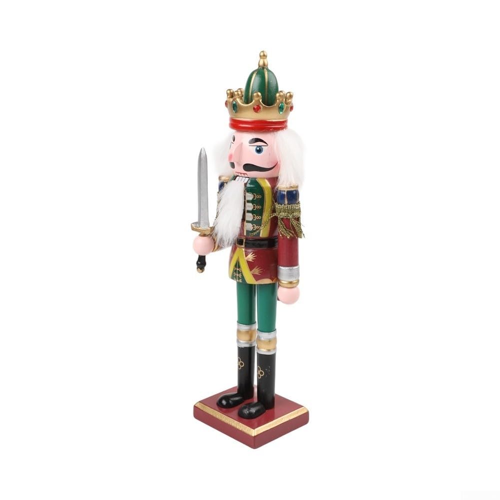 Nussknacker Figur aus für holz 12 Zoll Traditionell Weihnachtlich(A+B+C+D)