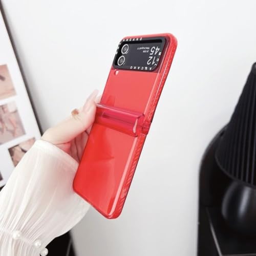 Coque rigide Galaxy Z Flip 5 haut de gamme avec finition transparente et charnière articulée