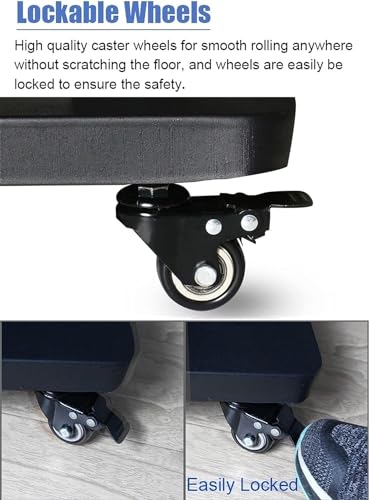Soporte móvil para TV con ruedas y estantes ajustables miniatura 5