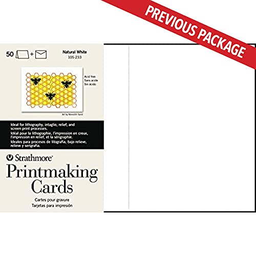 Strathmore Printmaking Cards With Envelopes, 5X6.875 Inches, 50 Cards (280G) - Artist Paper For Adults And Students #TOP1
