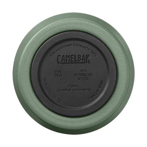 Image of CamelBak Horizon Insulated Stainless Steel Tumbler with Tri Mode Spill Resistant Lid, 16oz, Moss