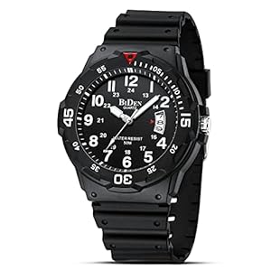 HANPOSH Mens Watches Analog Quartz Watches Men 50M Waterproof Watch Fashion Business Casual Mens Designer Watch with Date Wrist Watches for Man