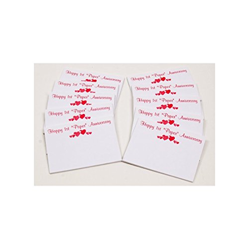 1st First Paper Wedding Anniversary Sticky Notes