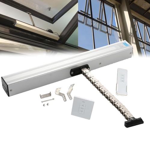 Actuador de ventana silencioso y antirrobo con doble cadena de alta fuerza 24V y mando