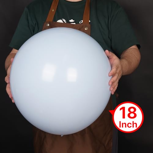Image of PartyWoo Pastel Balloons 20pcs 18 Inch Pastel Rainbow Latex Balloons for Baby Shower Gender Reveal Engagement Bachelorette Easter Bridal Shower Anniversary Retirement Birthday Party Decorations
