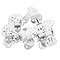 Beaupretty 20 Piezas Hebillas Metálicas Planas para Zapatos Clips Decorativos para Mujeres Accesorios Fácil de Instalar