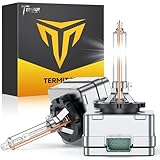 Termitor D3S Xenon HID Headlights Bulbs, 500% Enhanced Brightness, 6000K 35W Cool White High/Low Beam, Replacement 66340 42403 42302, IP68 with Metal Base, Plug and Play, Pack of 2