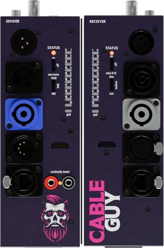 Cable Guy™ Blizzard Lighting's Multi-Function Cable Tester – Pro Audio & Lighting Cable Checker for XLR, HDMI, RJ45, powerCON®, TRS, RCA, Through-Wall Testing, Durable Steel Housing