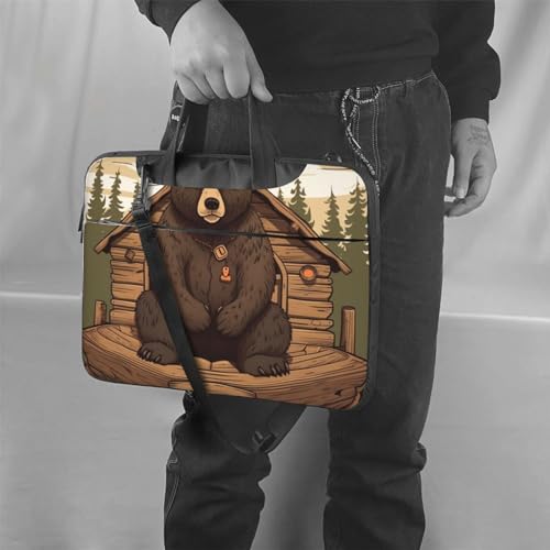 Bolsa de hombro tipo mensajero para laptop unisex miniatura 2