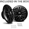 BOSS Audio Systems MR6B 6.5 inch Marine Stereo Boat Speakers - 180 Watts (pair), 2 Way, Full Range, Tweeters, Coaxial, Weatherproof, Sold in Pairs
