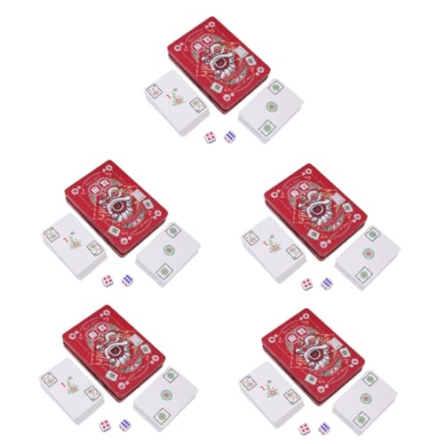 Carte de mahjong chinoise grand format avec dés de jeu pour soirées ludiques