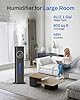 Lacidoll Humidifier for Bedroom,8L Humidifiers for Large Room,Whole House Humidifier Top Fill,Ultrasonic Cool Mist Humidifier with Essential Oil Diffuser, 360° Nozzle, Humidity Control,12H Timer,Black