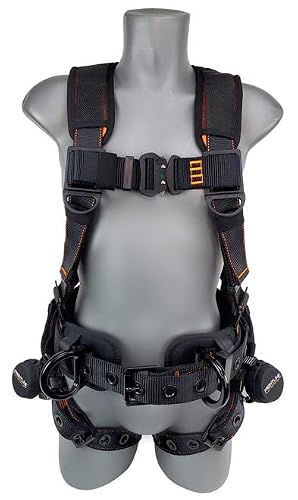 Frontline 110CTB Combat™ Lite Full Body Harness all Aluminum | Hardware Trauma Straps | OSHA and ANSI Compliant (Size: M-L)