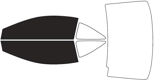 Miniatura 2 de Rvinyl Kit de tinte de ventana compatible con Honda Civic 2006-2011 (Coupe) - Kit de precorte delantero - 20%