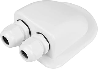 LATRAT Solar Caja de Cable de ABS Techo Conducto de Cables Solar Impermeable Sujetadores de Techo de Cable Doble para Camping-Car Caravana para Tipos