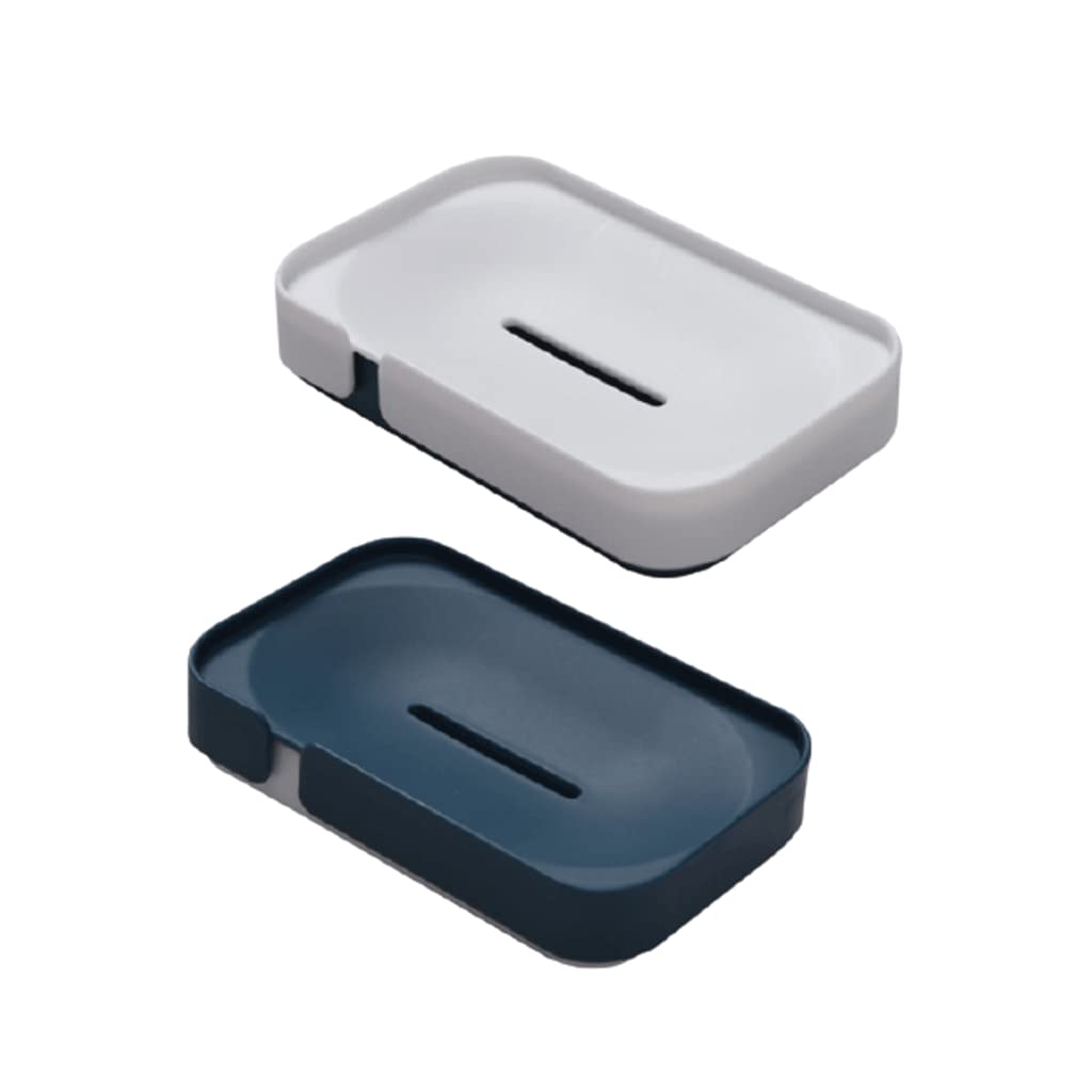 soap box holder, Soap Dish Holder,SoapTray,Self-Draining Household drain, PP Plastic(Type a)