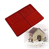 2 Moldes de Silicona Antiadherente, Casa de Pan de Jengibre o de Chocolate y Galletas