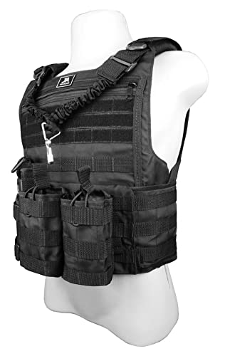 Colete Modular Tático JA3 + 4 acessórios JA Rio MIlitar (M)