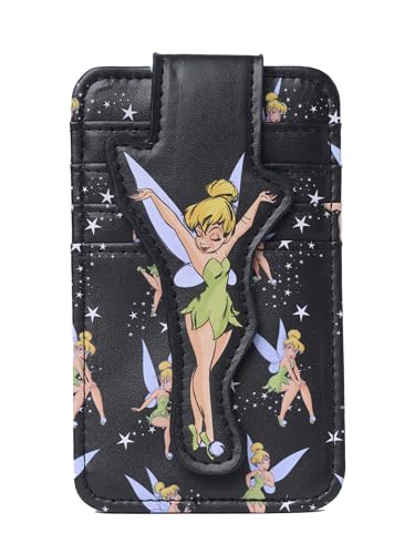 Image of Disney Tinker Bell Card Holder Women Black | Slim Wallet, Small