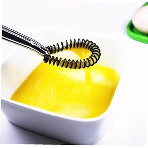 Ruluti Ei Melk Frother Beater Keuken Klop Mixer Mini Ei Gereedschap Koffie Roeren met Siliconen Coil Roestvrij Staal… - Image 7