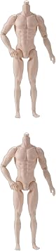12.20 Inch Flexible Male Mannequin 13 Joint Limbs Male Statue Body PVC Miniature Figure Display Clear Doll