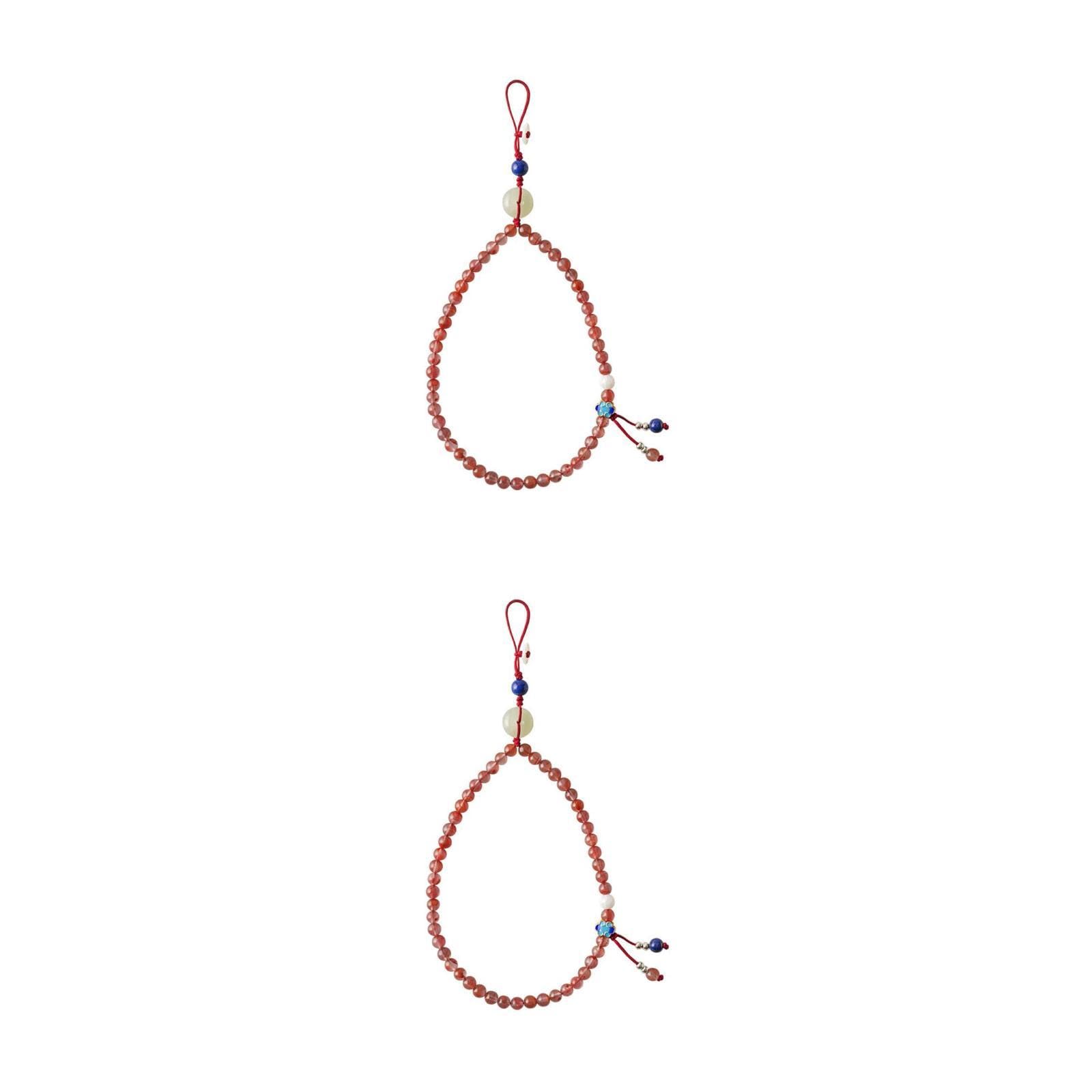 SHINEOFI Cuerda de Teléfono Móvil con Diseño Decorativo Ágata del Sur Cadena Colgante para Muñeca para Oficina Escuela y