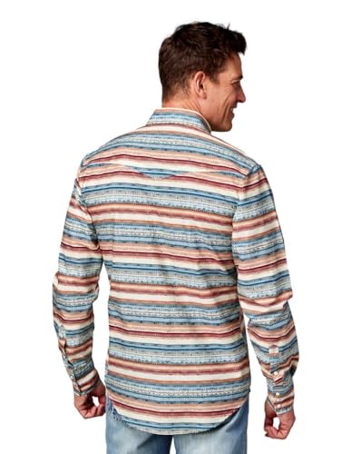 ROPER Western Shirt Mens L/S Aztec Snap Cream 03-001-0067-0471 WH2