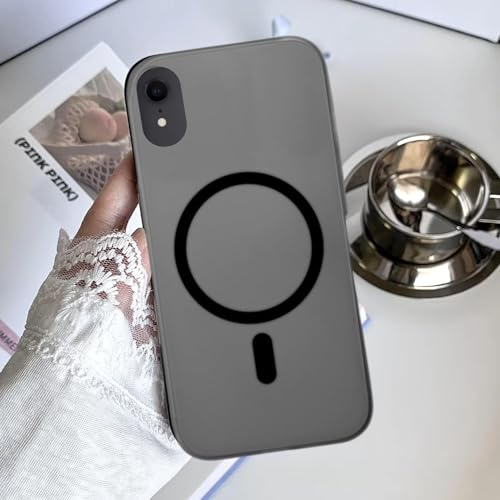 Image of Luxury Paper Thin Back Case Cover for iPhone XR | Matte Finish | Compatible with magsafe | (Black)