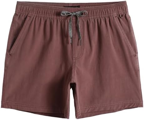 maamgic Men's 5 inch Inseam Shorts Pull-On Relaxed Fit Comfort St...