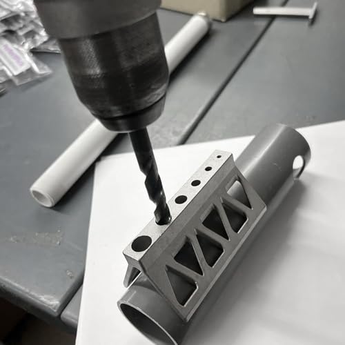 MasYosh Rohrbohrlehre Zentriert den Bohrer auf Dem Zylinder. Professionelles Rohrbohrführungswerkzeug aus Edelstahl 304 für Zylinderrohre