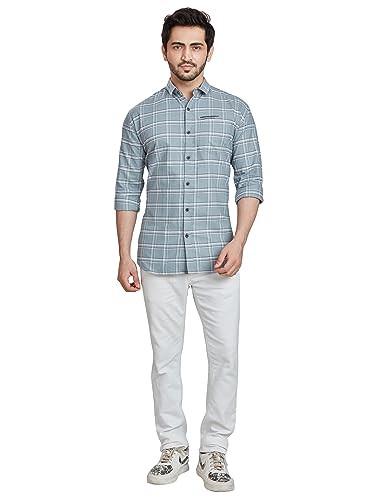 Image of BE ACTIVE Cotton Casual Checks Shirts for Men|| Casual Shirts for Men|| Mens Casual Shirts Full Sleeve