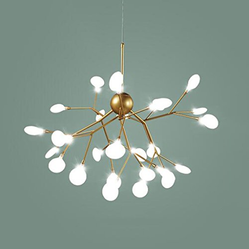 Lustre design moderne branche en cerisier LED pour un salon chic et épuré
