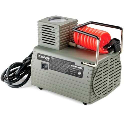 Image of Cannon Sports Electric Ball Inflator Pump with Pressure Gauge - Powerful 1 /8 HP Oil-Less Compressor, Inflates Balls, Exercise Balls, Tires, Pool Floats, Air Mattresses, and More