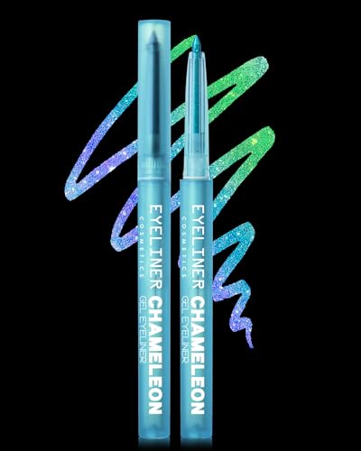 Delineador Multicromo Gel Azul con Brillo Metálico miniatura 1