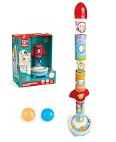 Hape Toddler Ball Drop Musical Toy - Rocket Stacking Tower with Sound Effects - Educational Pop-Up Learning Toy for Kids 2 Years and Up
