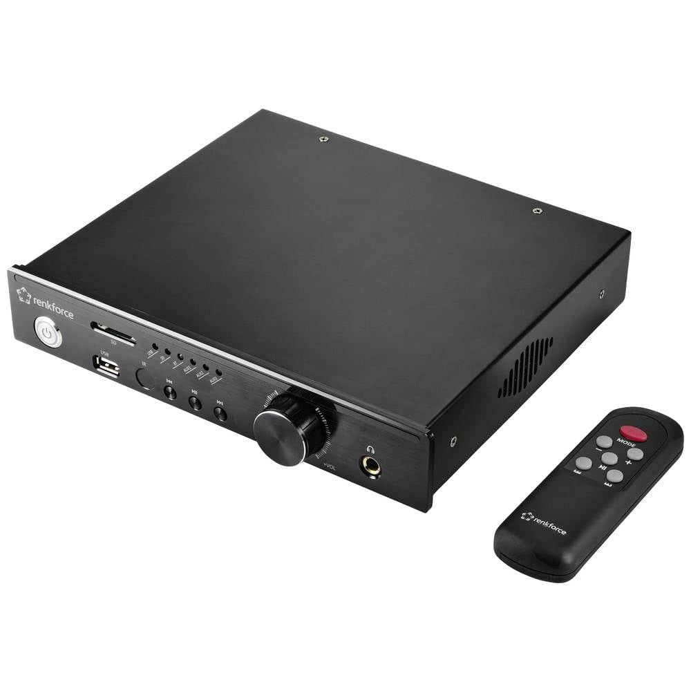 Renkforce RF-WAM-300 Amplificateur stéréo 2 x 50 W noir Bluetooth®, USB