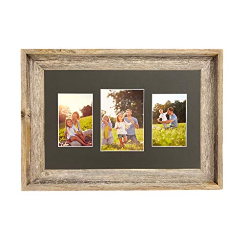 BARNWOODUSA-Farmhouse-Style-Rustic-11x17-Collage-Picture-Frame-3-Opening-Display-Fits-1-8x1-2-5x7-Photographs-Upcycled-Wood-Cinder-Mat BARNWOODUSA Farmhouse Style Rustic 11×17 Collage Picture Frame 3 Opening Display Fits 1 8×1 2 5×7 Photographs Upcycled Wood Cinder Mat