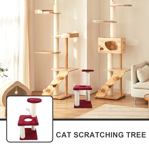 Torre rascadora para gatos resistente KALLORY miniatura 7