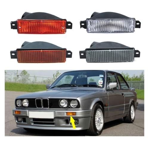 Brouillard indicateur pare-chocs avant clignotant blanc E30 pour phares antibrouillard BMW 1988