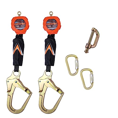 Pygmy Hog 11 ft Web Self Retracting Lifeline With Snap/Peri/Rebar Hooks